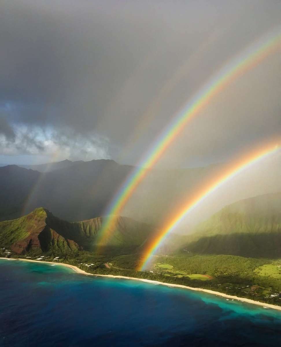 Regnbåge På Hawaii Pussel online