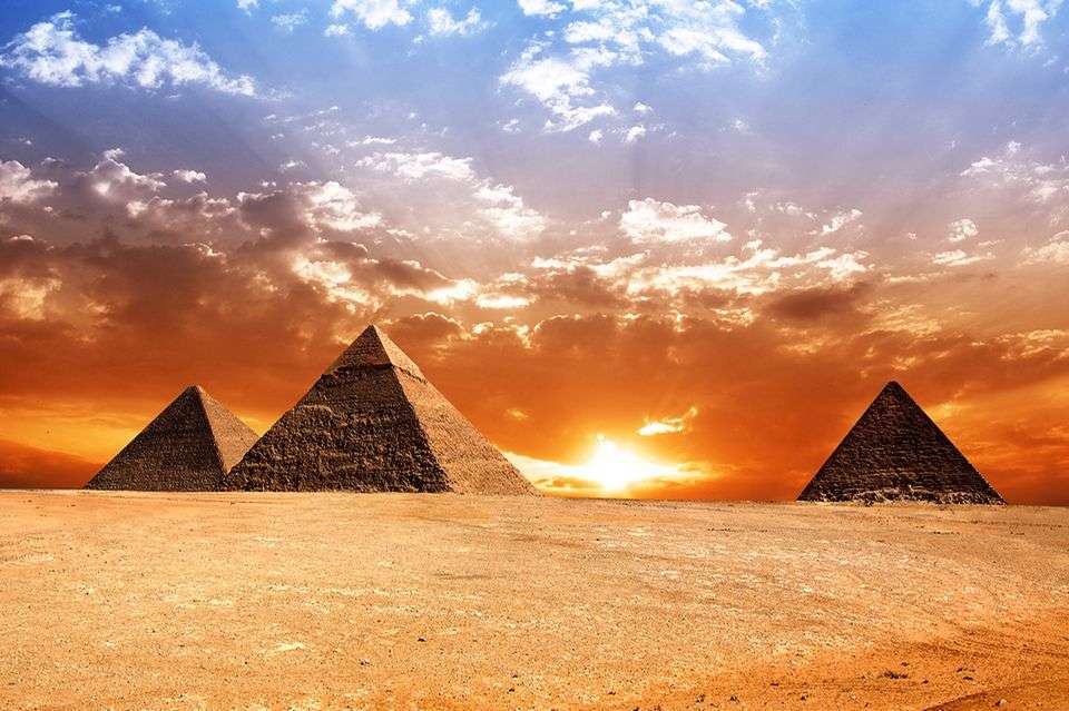 Sito antico delle piramidi di Giza in Egitto puzzle online