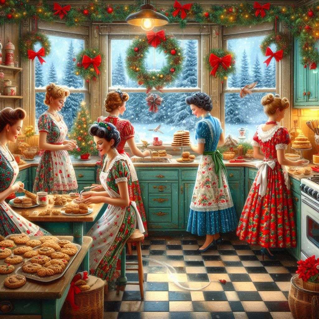 Preparation of Christmas sweets jigsaw puzzle online