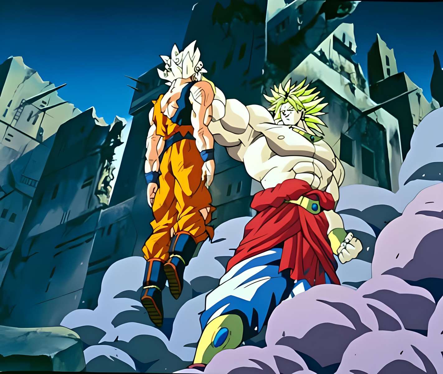 Goku Vs Broly. online puzzle