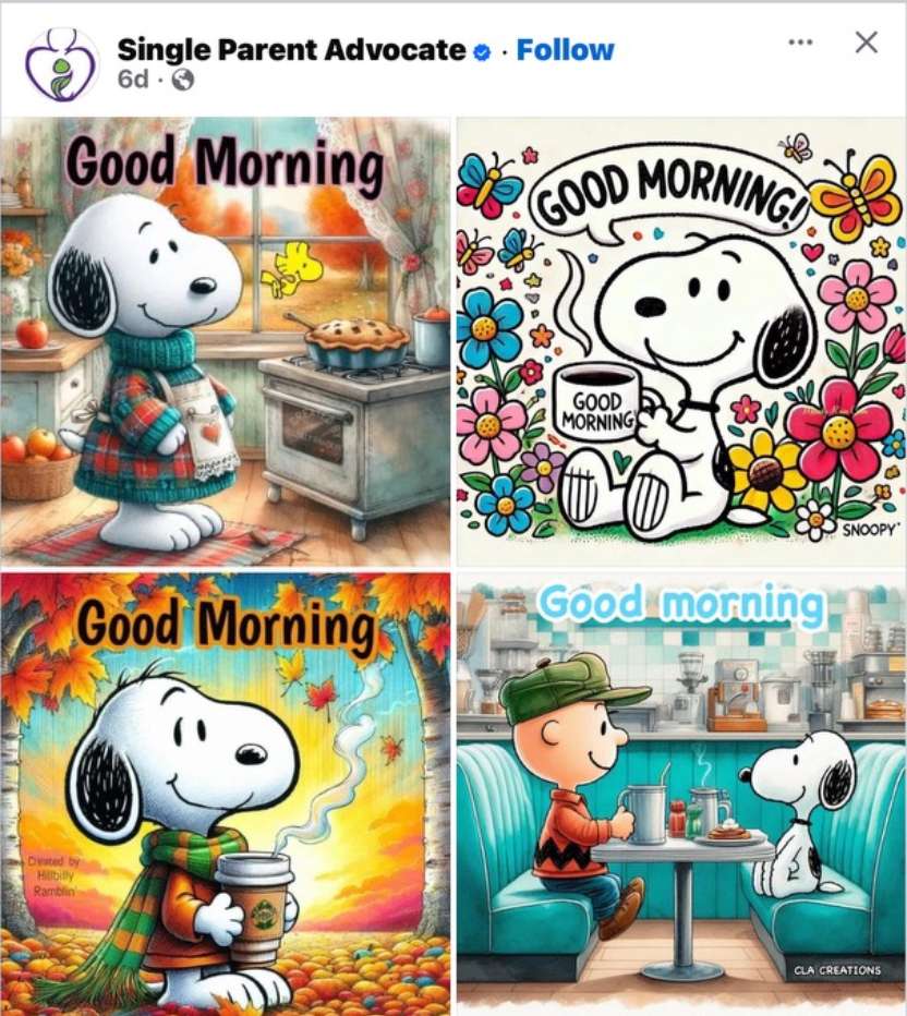 Snoopy Greets each Day with Happy Words online puzzle