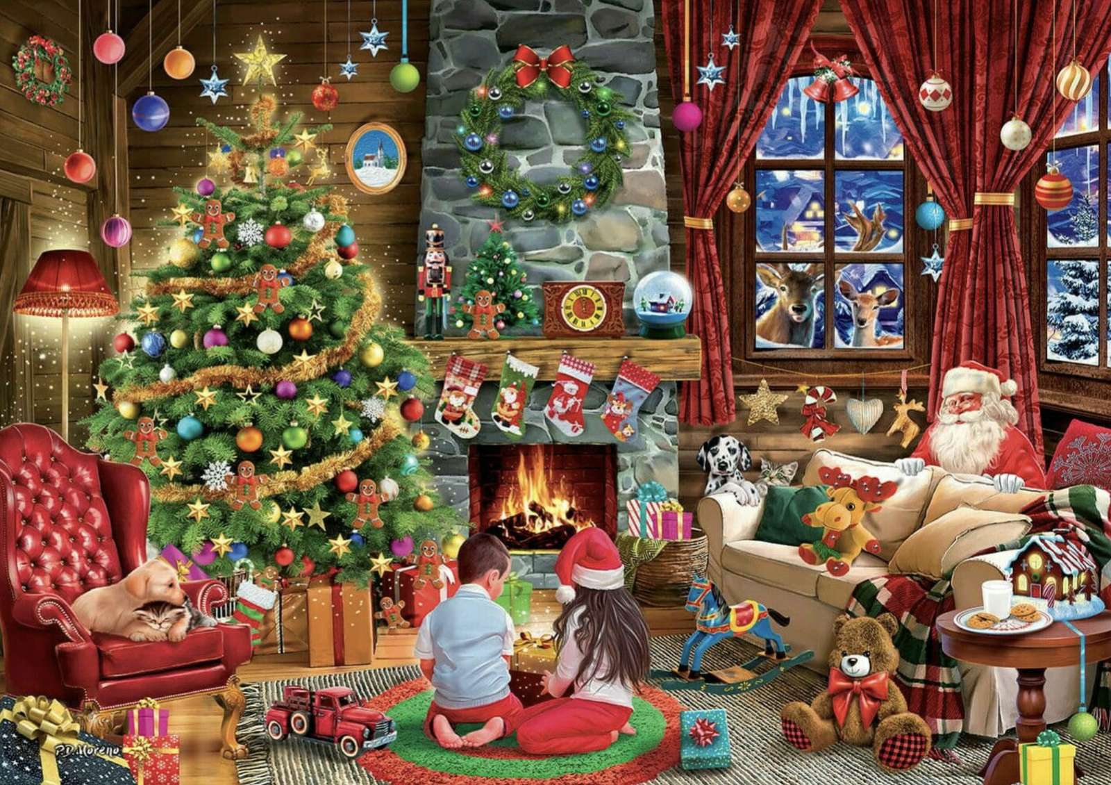 Merry Christmas children jigsaw puzzle online