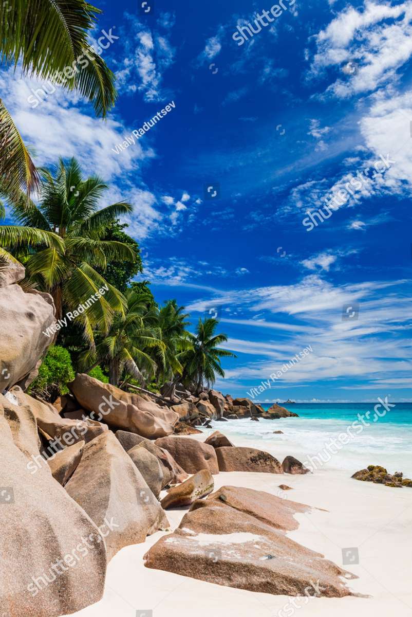 Plaja Seychelles puzzle online