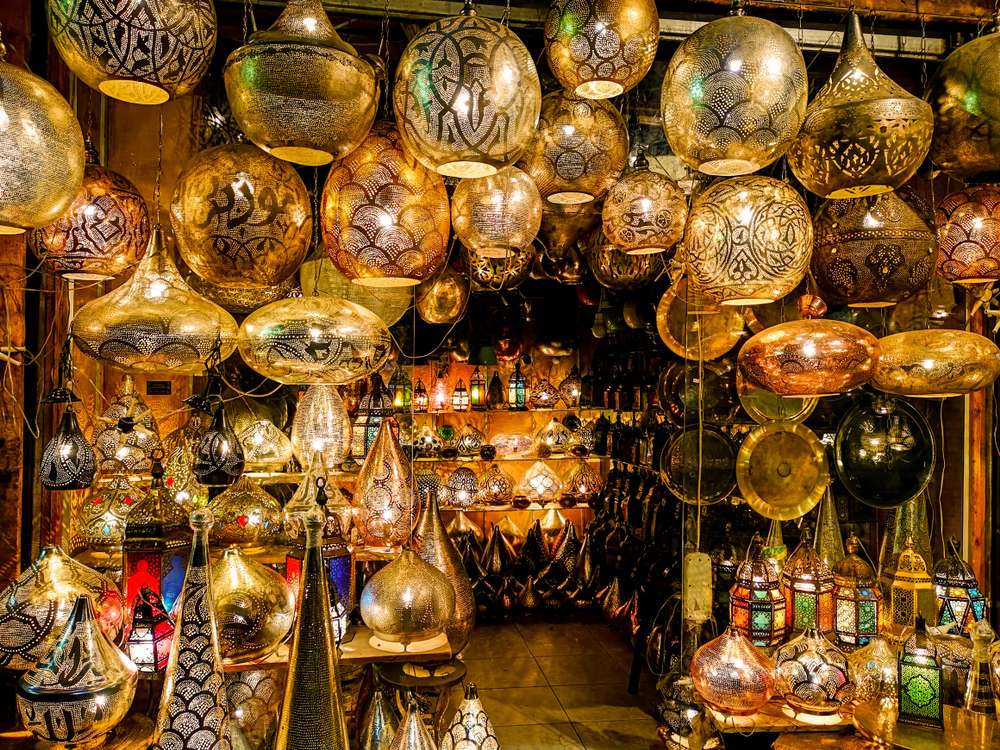 Lămpi de bazar din Cairo Egipt puzzle online