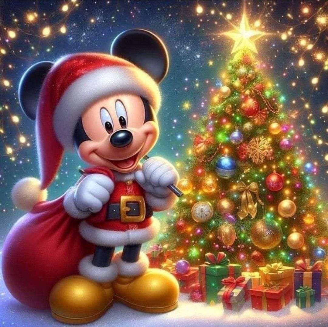 Mickey Santa Claus online puzzle