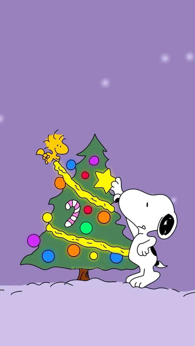 snoopy kerstmis legpuzzel online