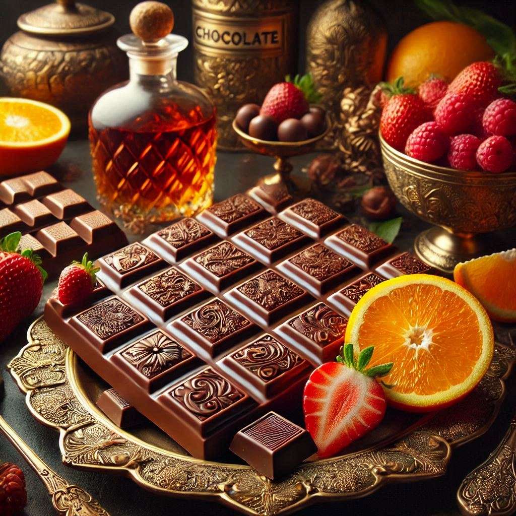 Uma barra de chocolate exótica e luxuosa puzzle online