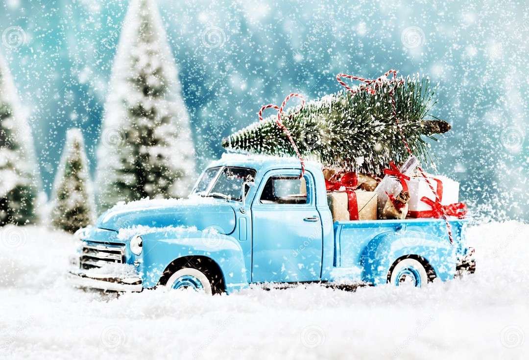 Coche de Navidad rompecabezas en línea