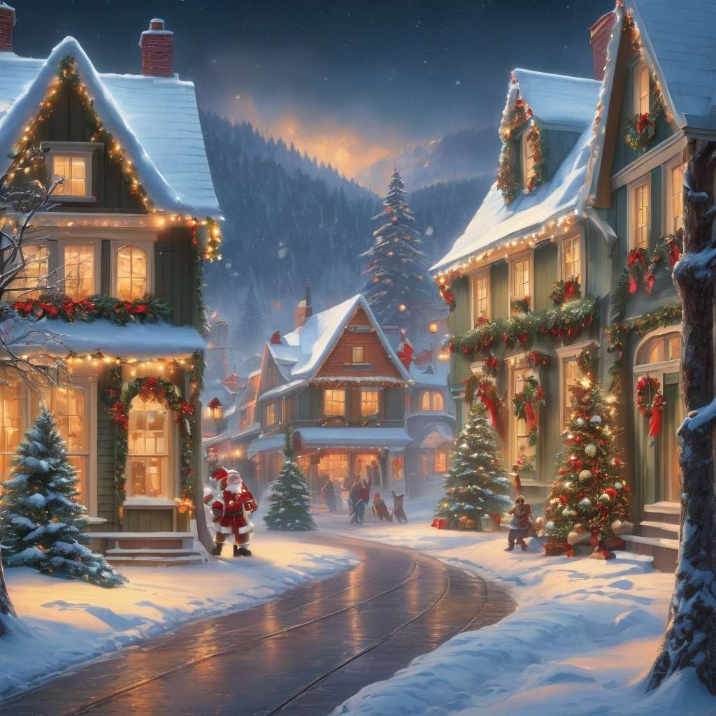 Città di Natale puzzle online