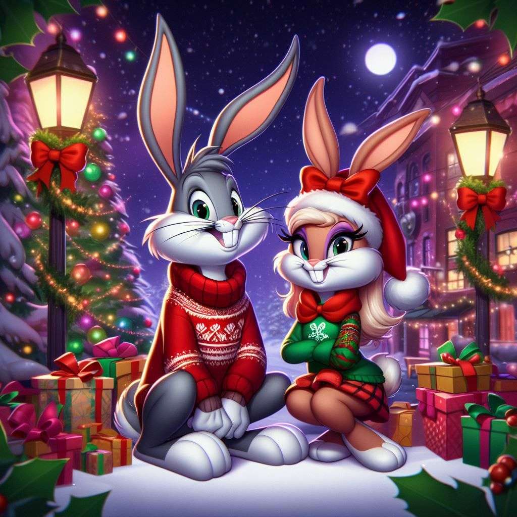 Bugs Bunny und sein Mädchen Puzzlespiel online