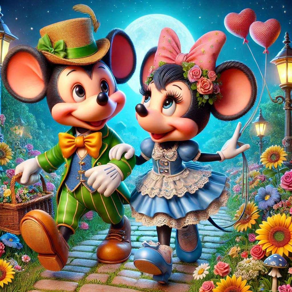 Topolino ad un appuntamento puzzle online