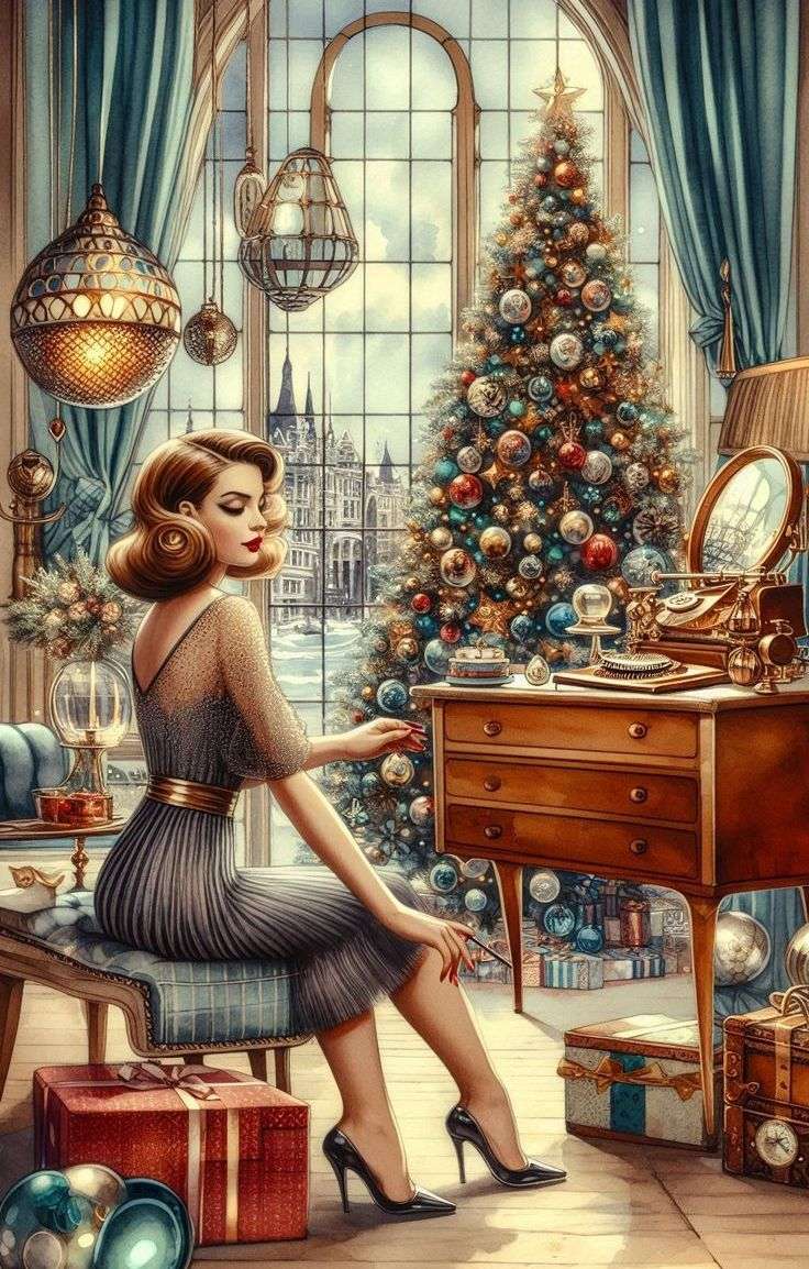 Signora e Natale puzzle online