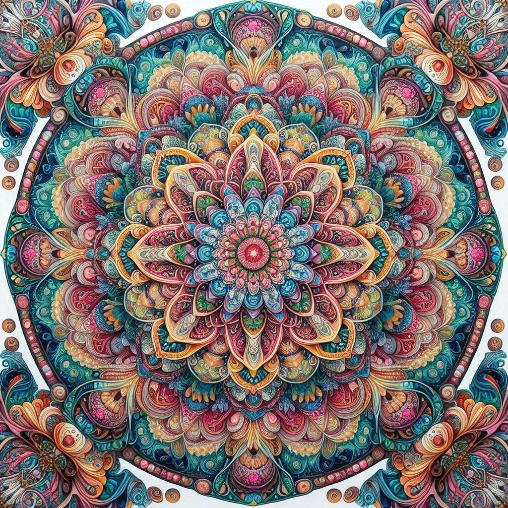 Mandala-Rosette Puzzlespiel online