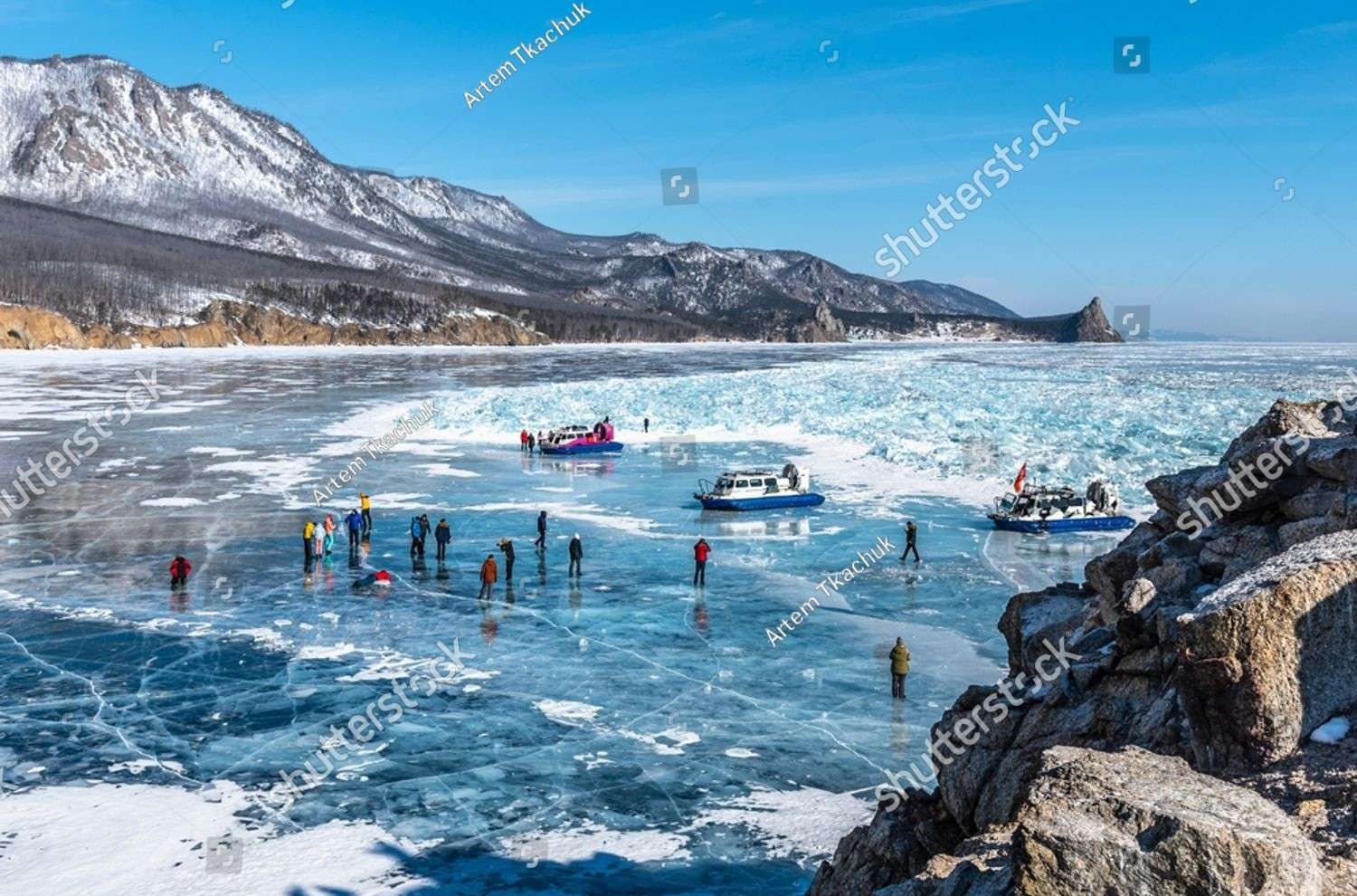 Inverno no Lago Baikal, Rússia quebra-cabeças online