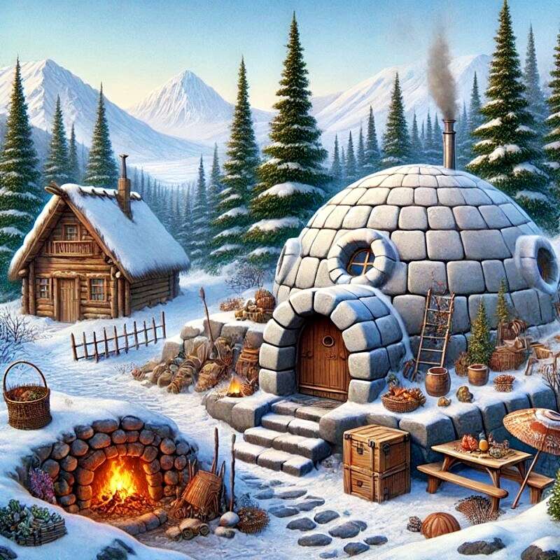 Eskimo House jigsaw puzzle online