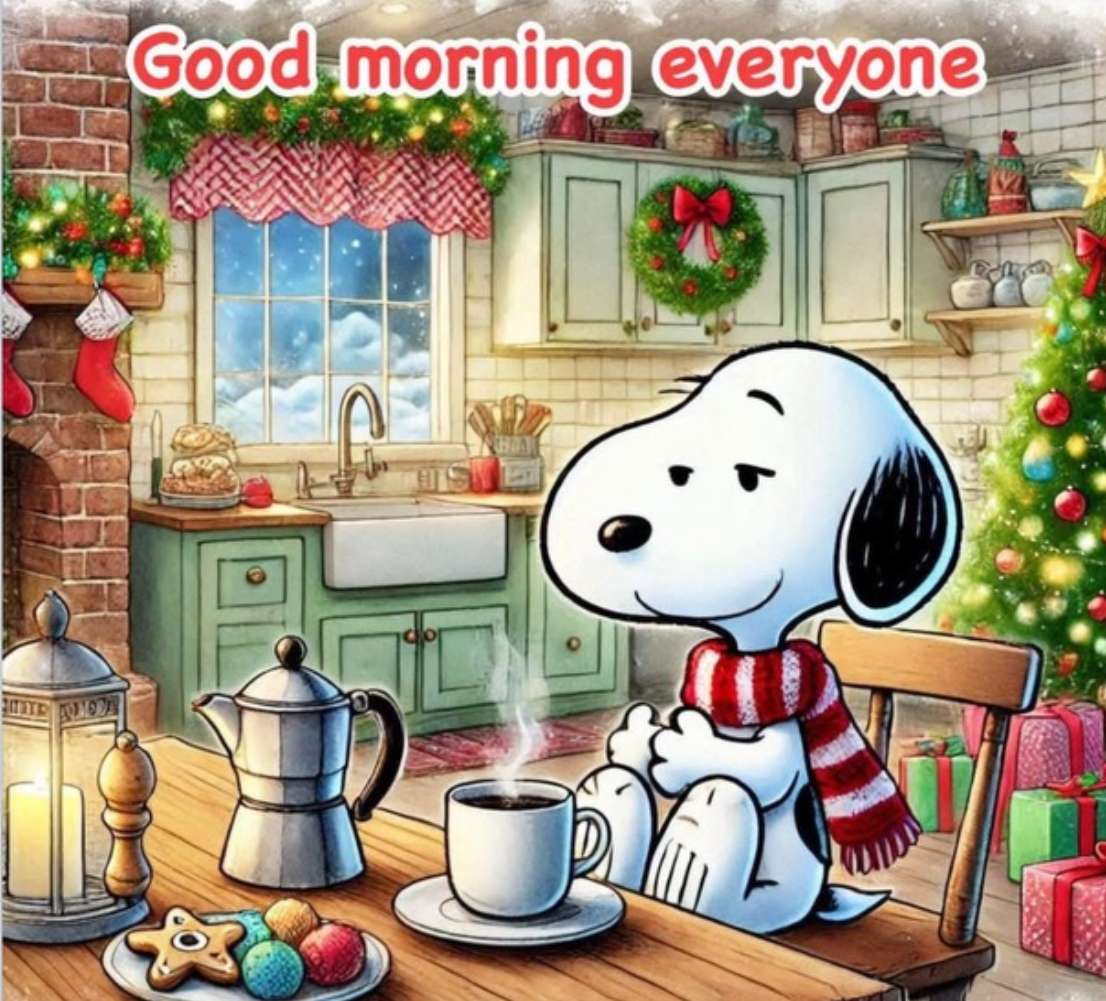 Snoopy dice: “Buongiorno a tutti! " puzzle online