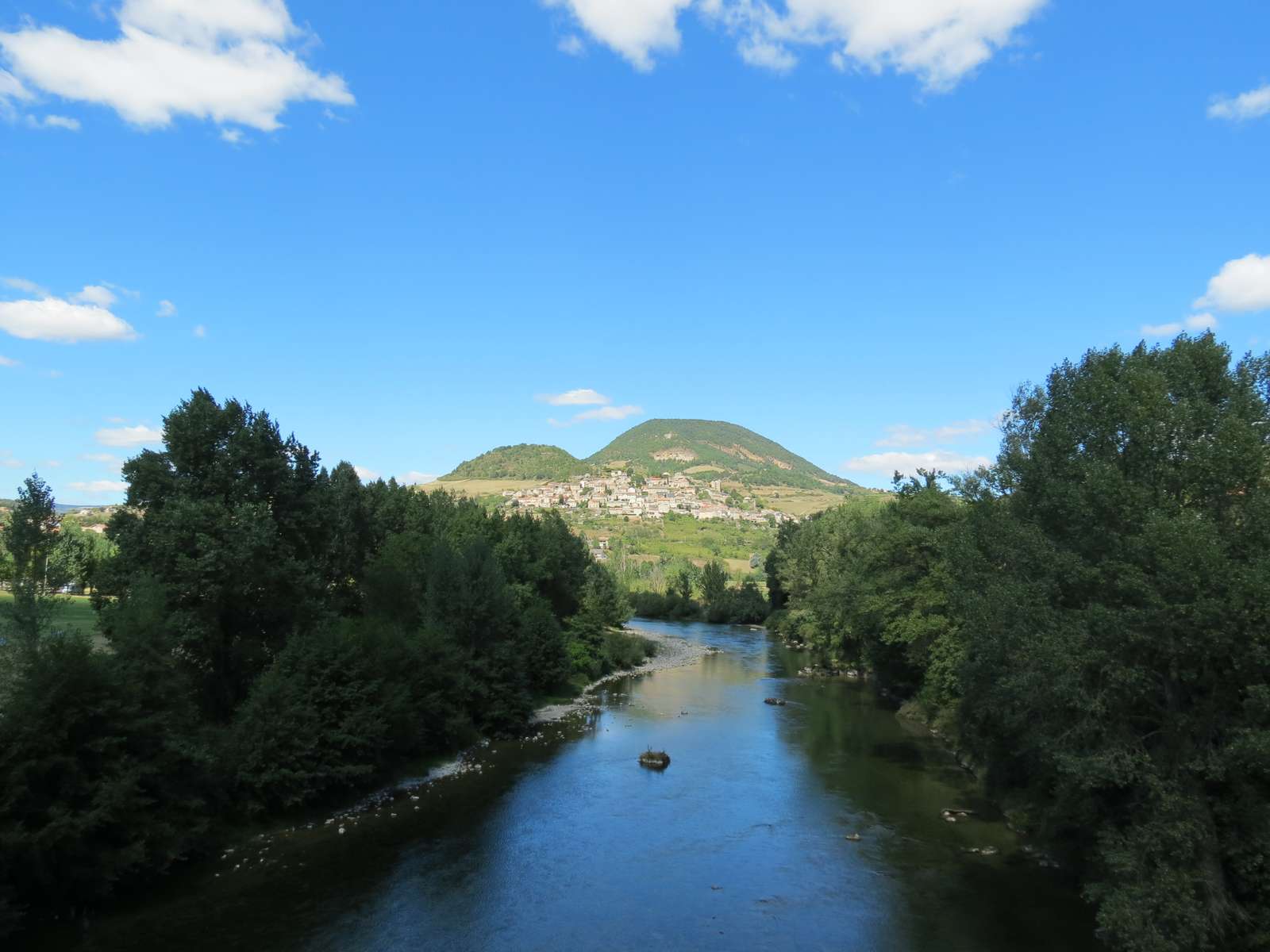 De rivier Tarn in Frankrijk legpuzzel online