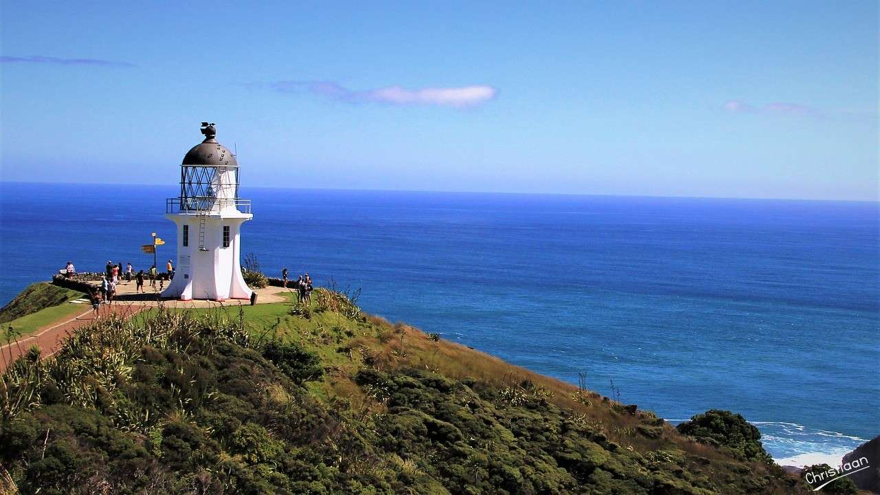 Cabo Reinga, Nueva Zelanda. rompecabezas en línea