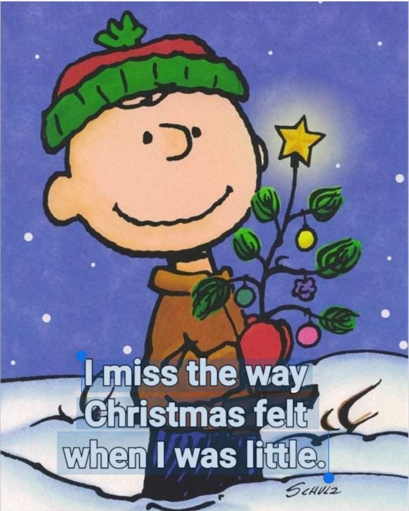 Charlie Brown ricorda il Natale. puzzle online