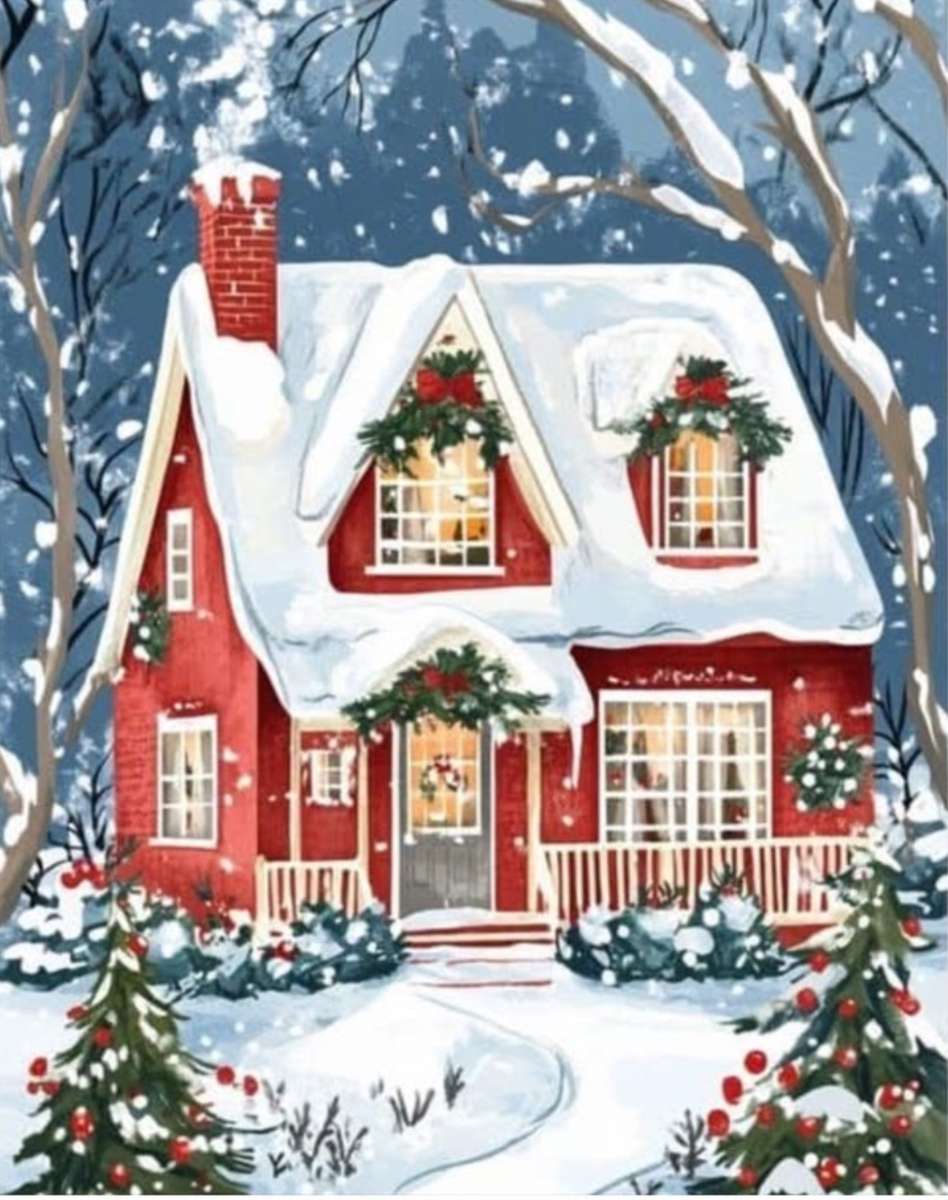 The Christmas House jigsaw puzzle online