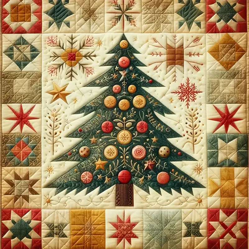 Albero di Natale - patchwork puzzle online