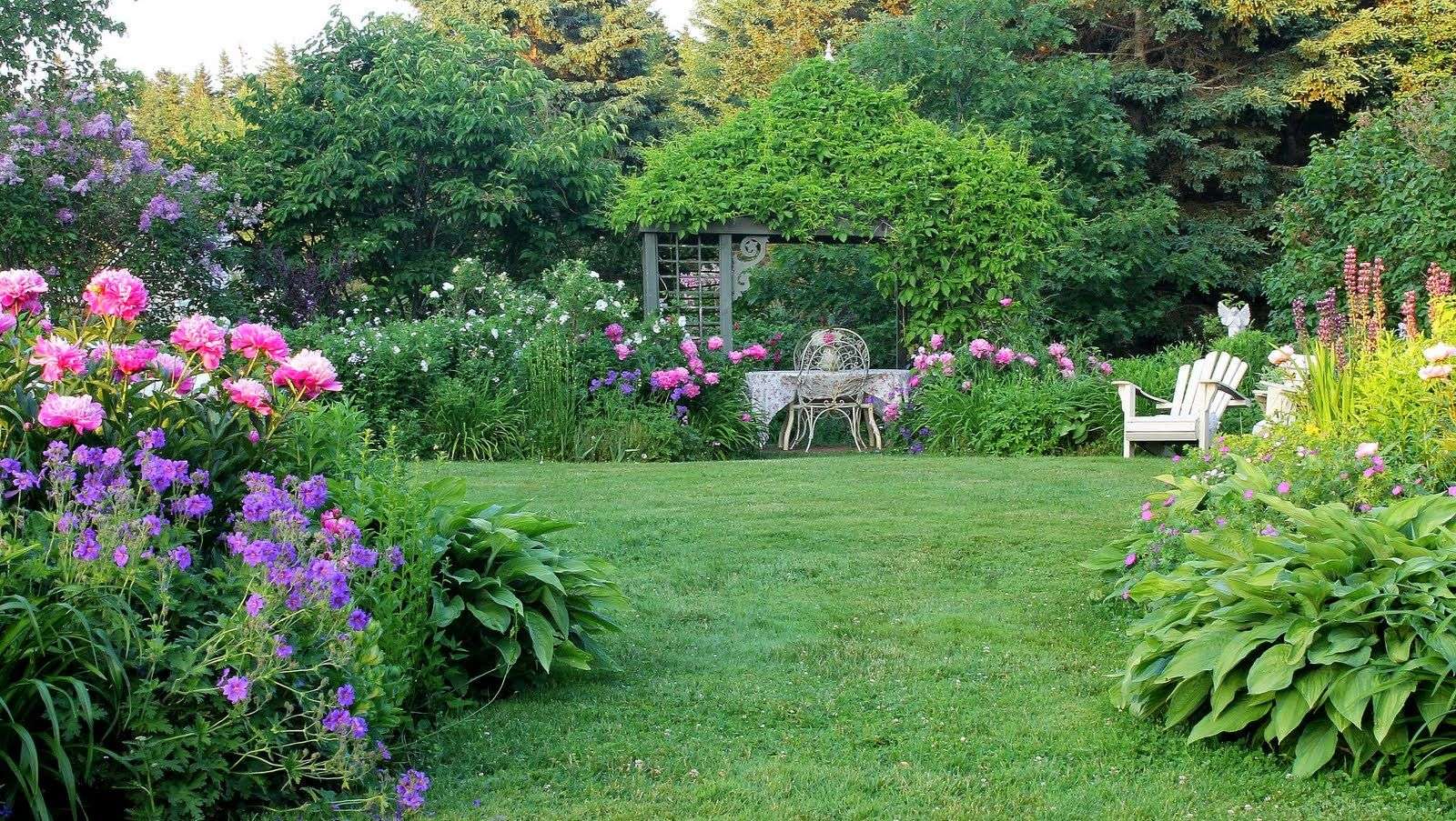 Jardín campestre inglés rompecabezas en línea