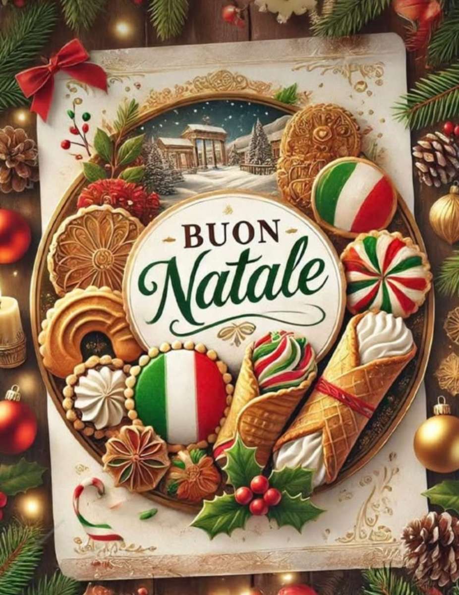 ¡Delicias navideñas de m Italia! rompecabezas en línea