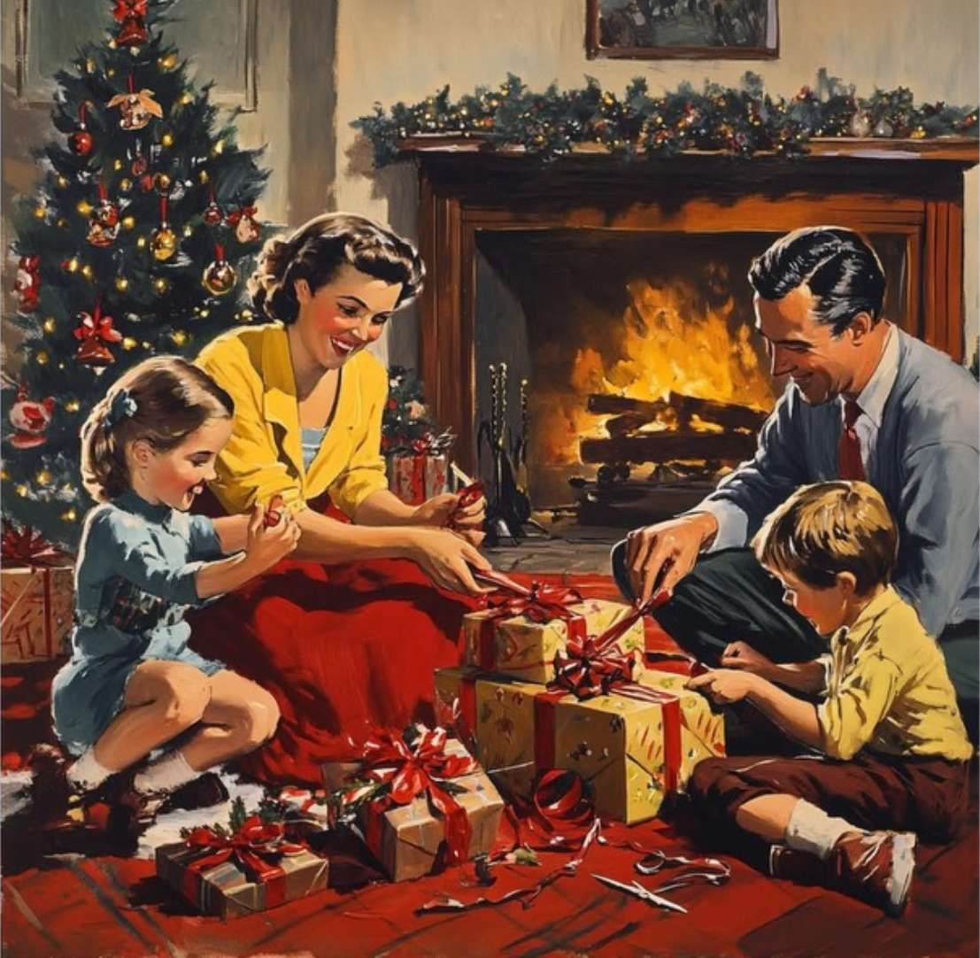 Cœur de Noël ancien plein d'hier. puzzle en ligne