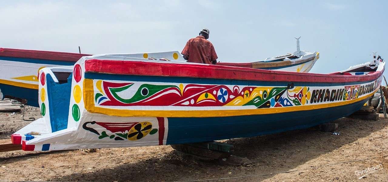 Barco, Costa, Senegal. puzzle online