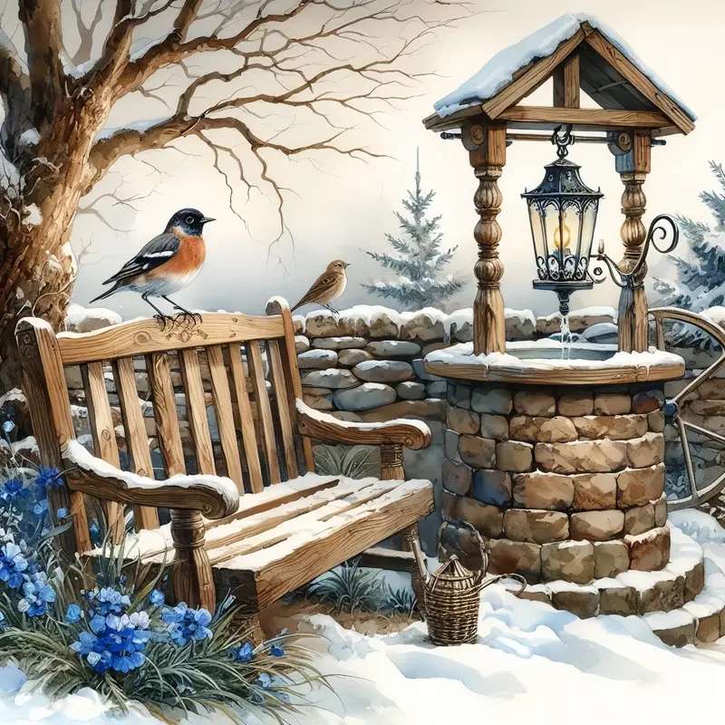 paesaggio invernale puzzle online