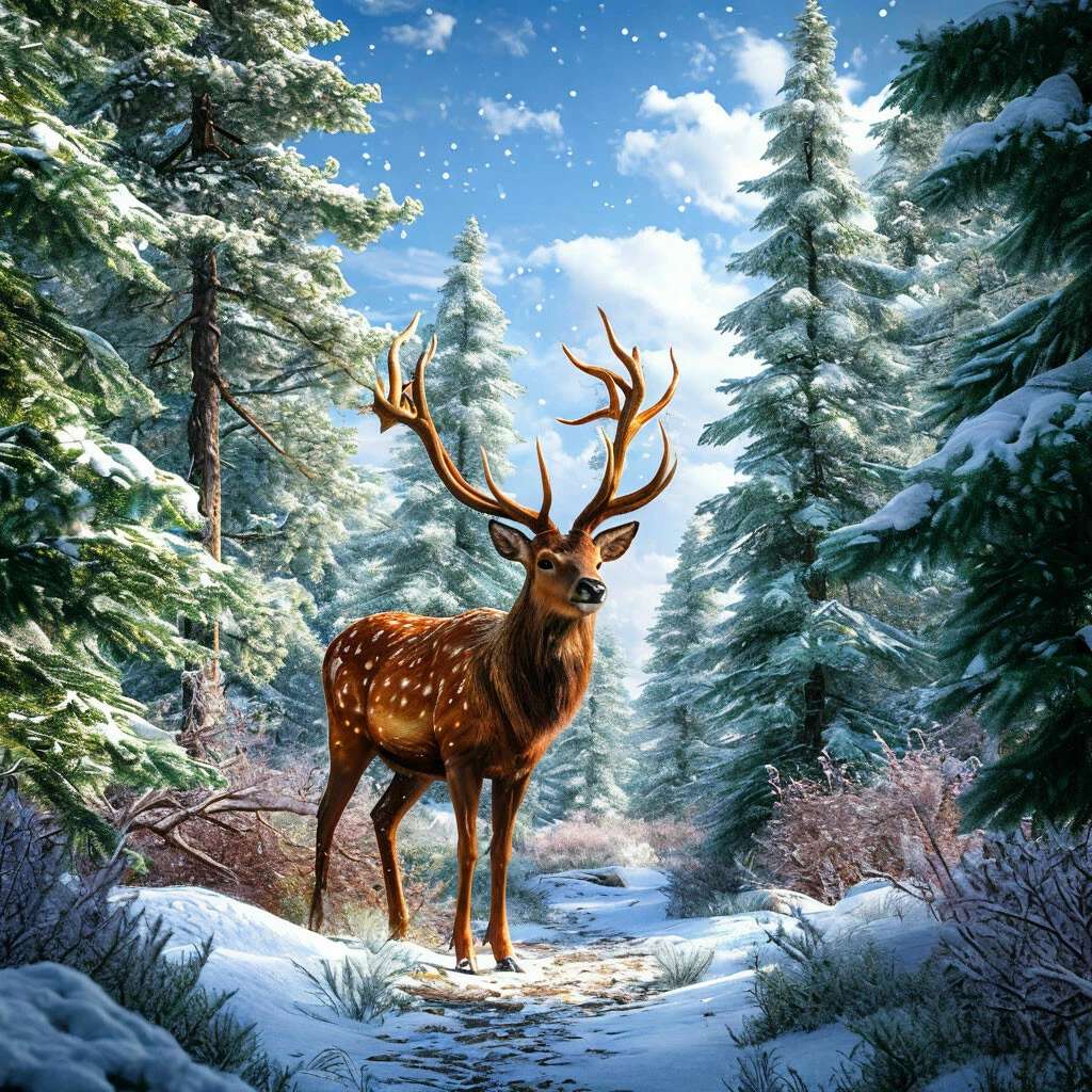 Magnifique cerf puzzle en ligne