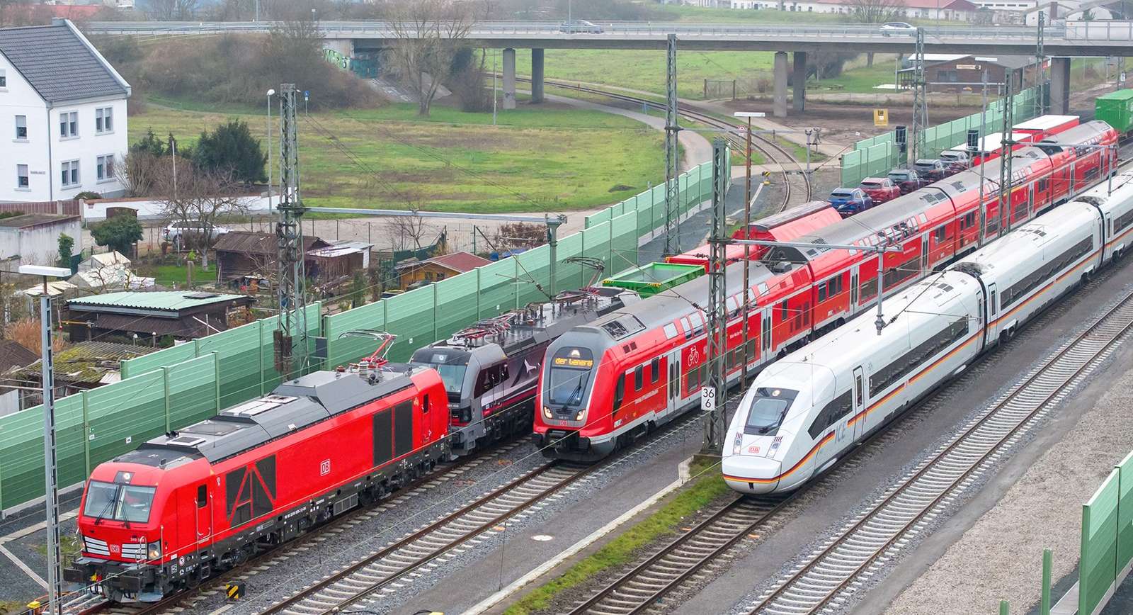 Trains à Francfort puzzle en ligne