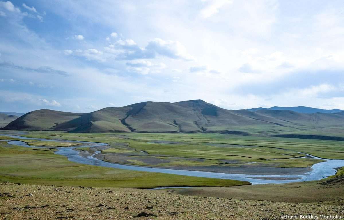 Steppenlandschaft der Mongolei Puzzlespiel online