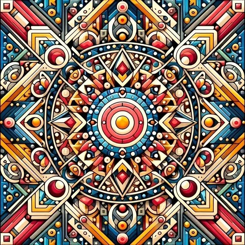 Farbiges Mandala Puzzlespiel online