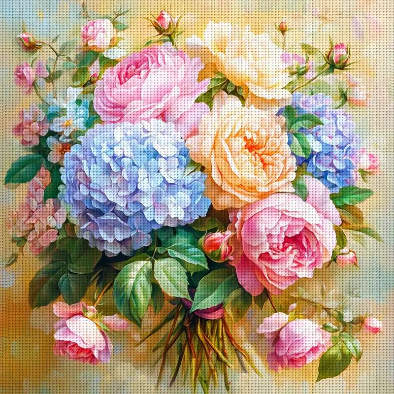 hortensia's en rozen legpuzzel online