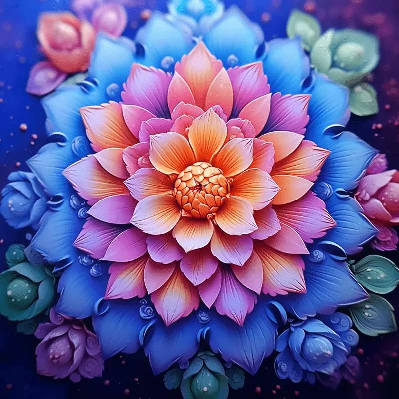 mandala florala jigsaw puzzle online