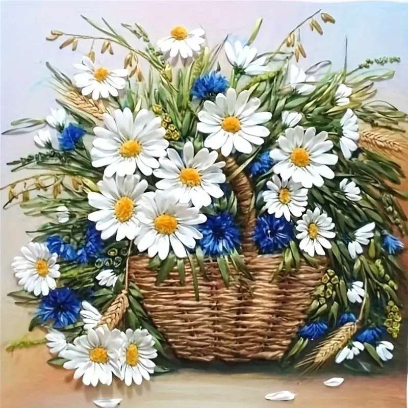 panier de fleurs sauvages puzzle en ligne