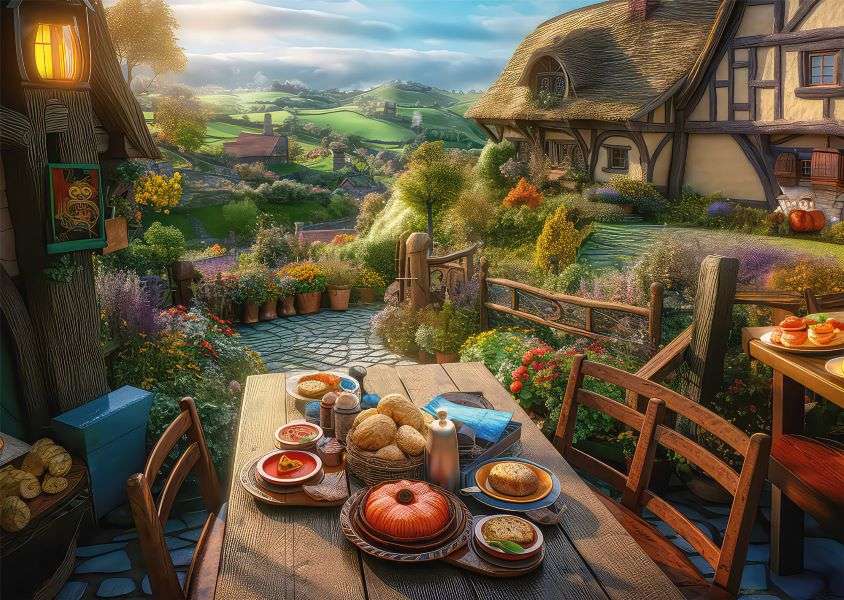 Breakfast outdoors online puzzle