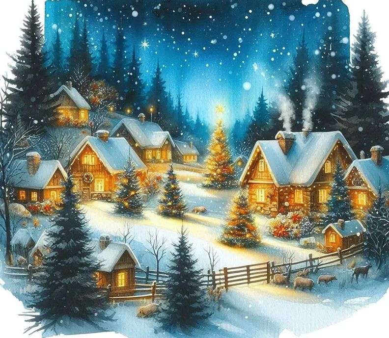 Paese delle meraviglie invernale puzzle online