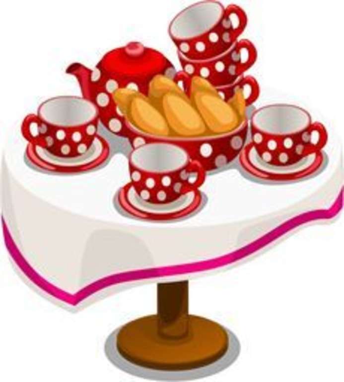 Tea pitékkel online puzzle