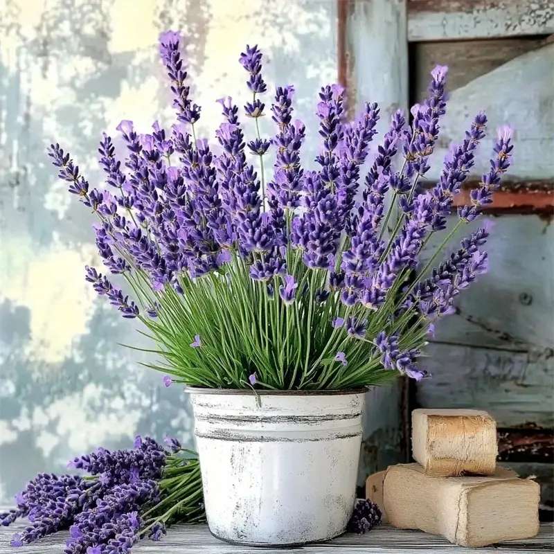 gyönyörű levendula egy edényben online puzzle