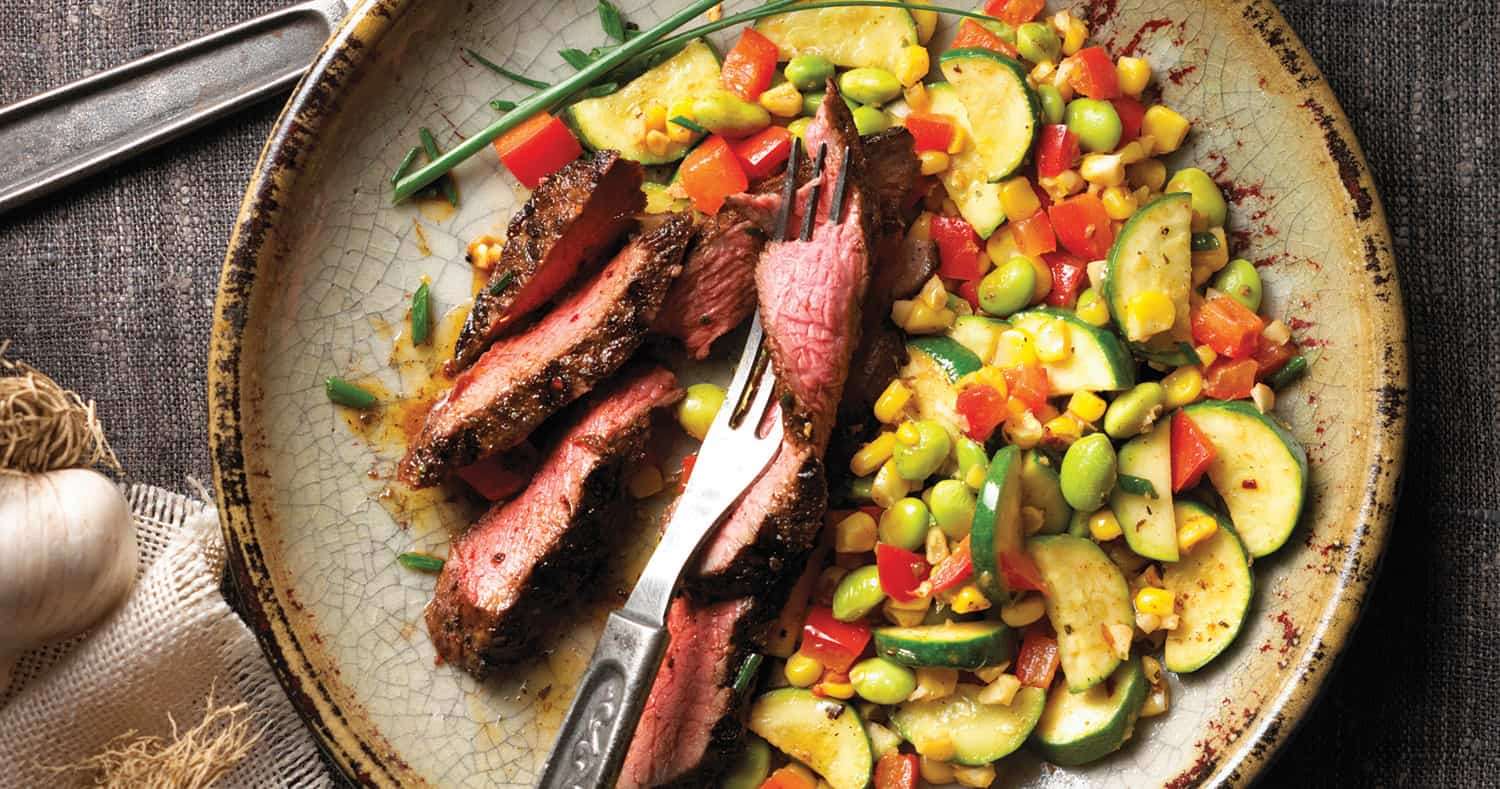 Cena de carne a la plancha rompecabezas en línea