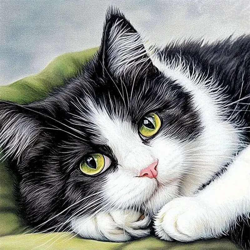 cat with green eyes online puzzle