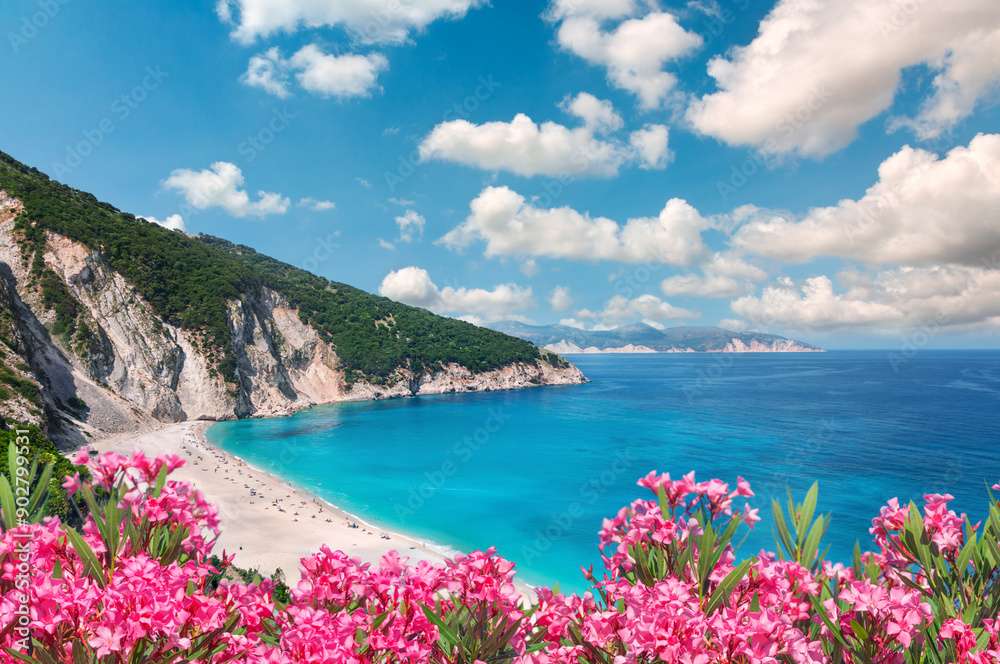 Spiaggia di Myrtos, Cefalonia, Grecia puzzle online