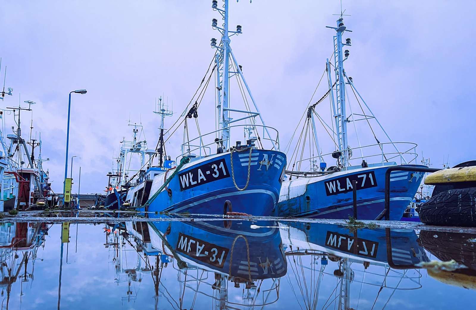 Władysławowo kikötőjében online puzzle