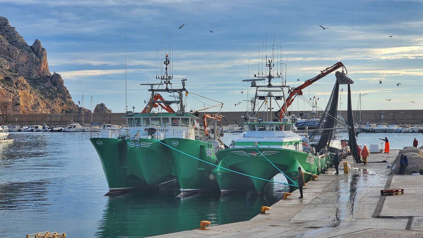 Fischerboote. Online-Puzzle