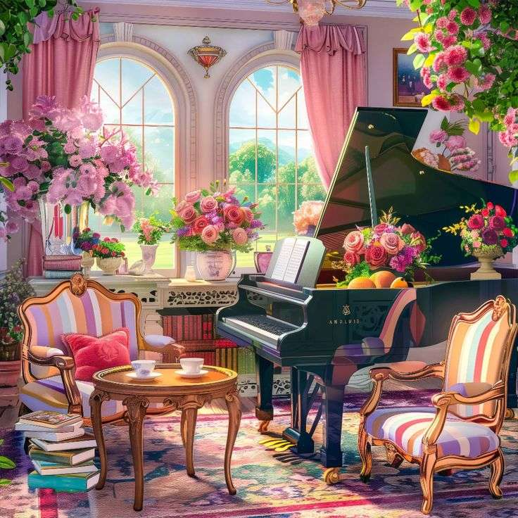 Piano rum Pussel online