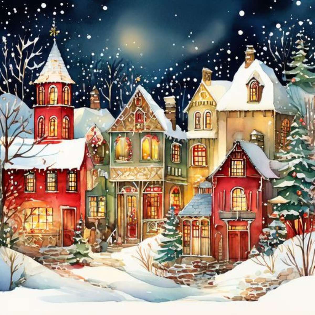 by under snön Pussel online