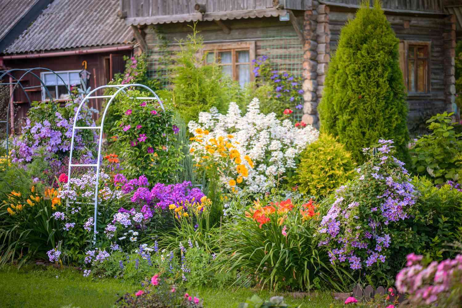 Tuin Met Prachtige Bloemen legpuzzel online