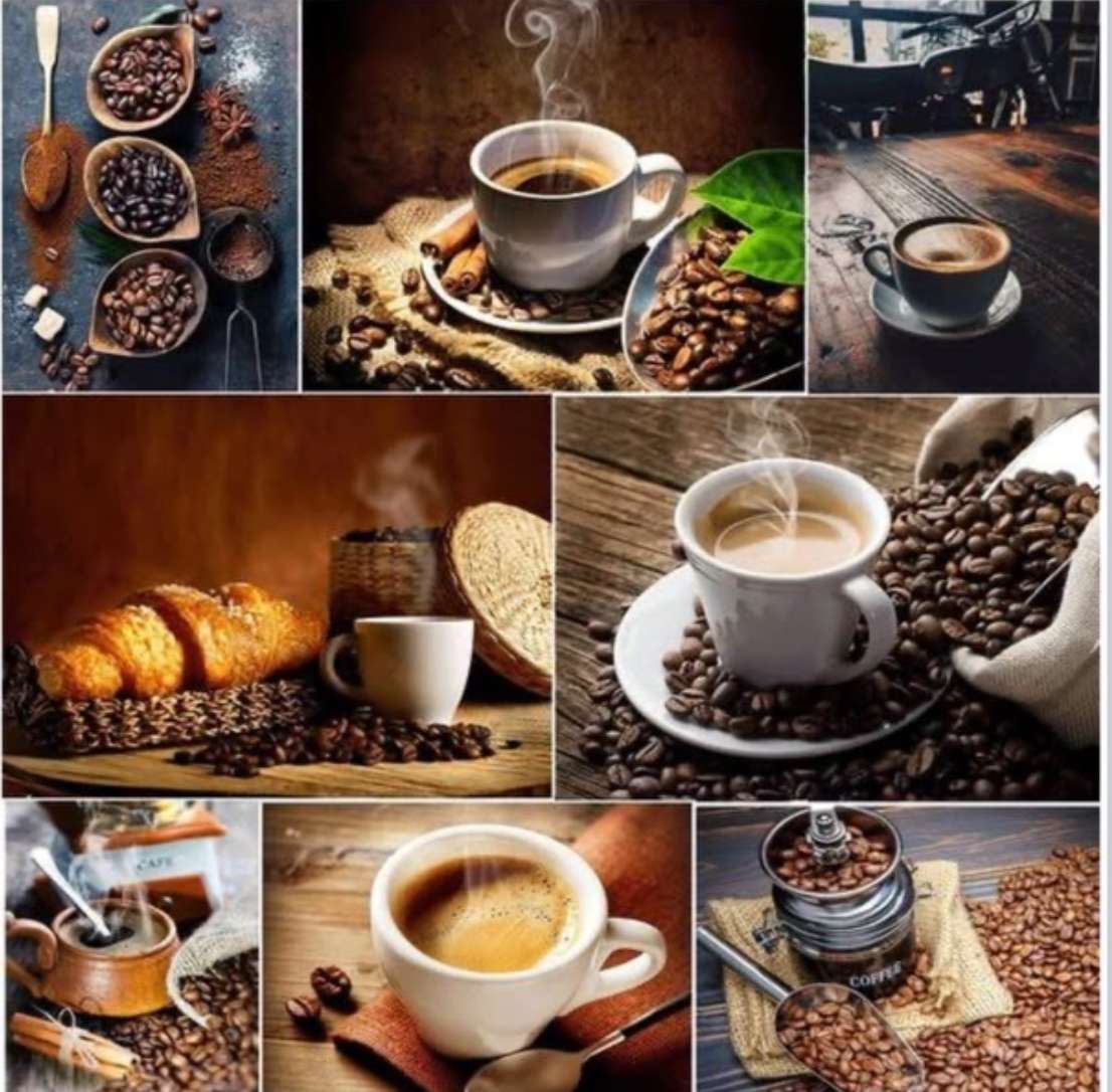 Kawa i ziarna z całego świata puzzle online